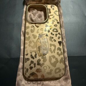 Loopy Original - iPhone 14 Pro (6.1" Screen) - Gold Leopard